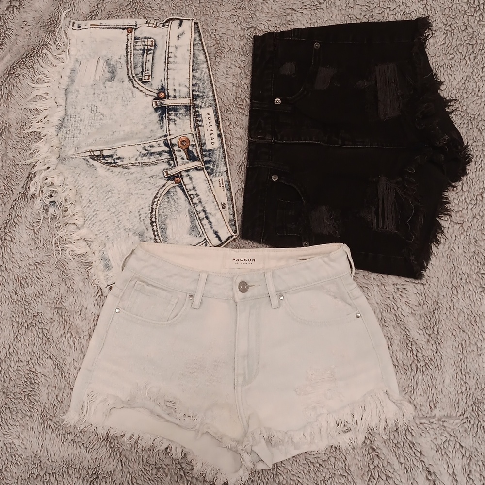 Bundle of 3  Jeans Shorts Comfortable Design